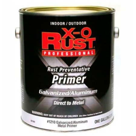 GENERAL PAINT X-O Rust Anti-Rust Enamel, Galvanized & Aluminum Primer, White, Gallon - 801969 801969